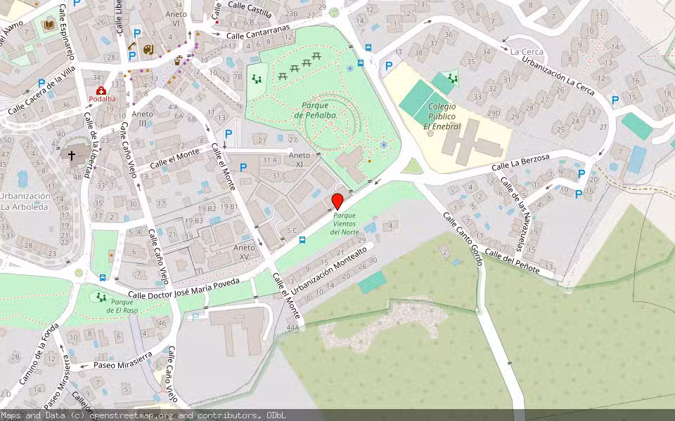 Mapa de Subasta Inmueble (Garaje) en Collado Villalba, Madrid