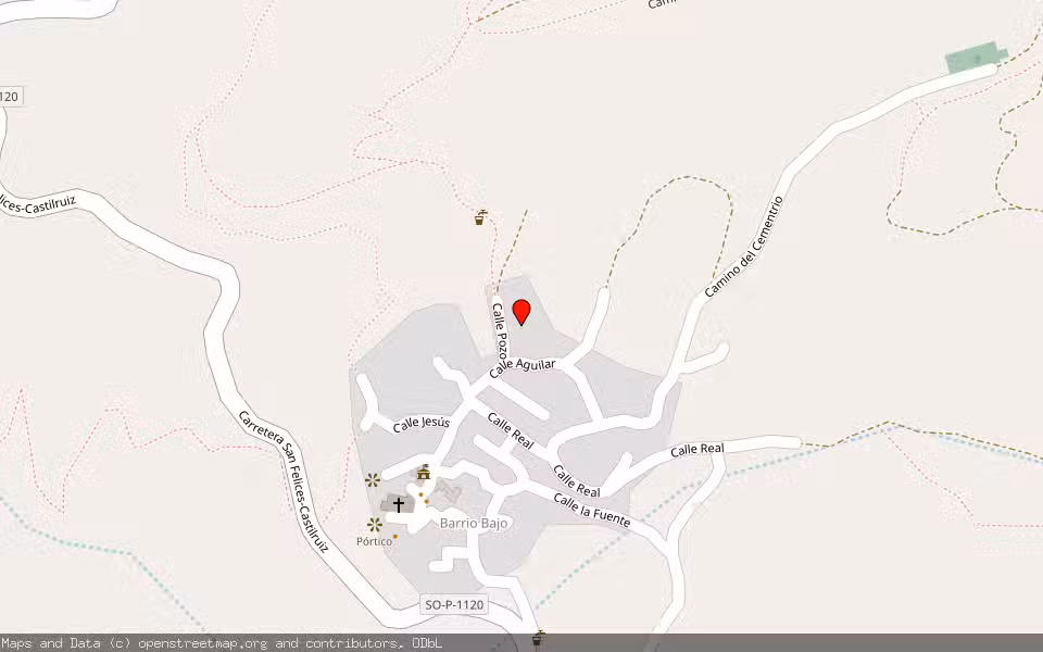 Mapa de Subasta Inmueble (Finca rústica) en San Felices, Soria