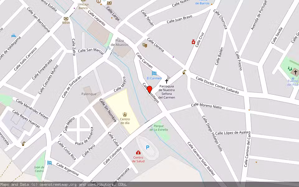 Mapa de Subasta Inmueble (Vivienda) en Villafranca De Los Barros, Badajoz