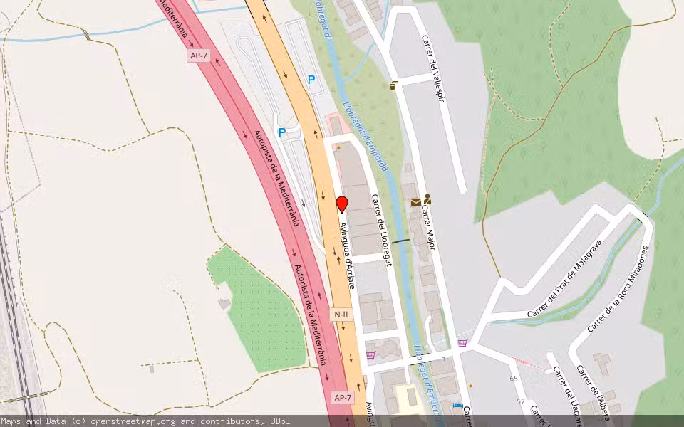 Mapa de Subasta Inmueble (Vivienda) en La Jonquera, Girona