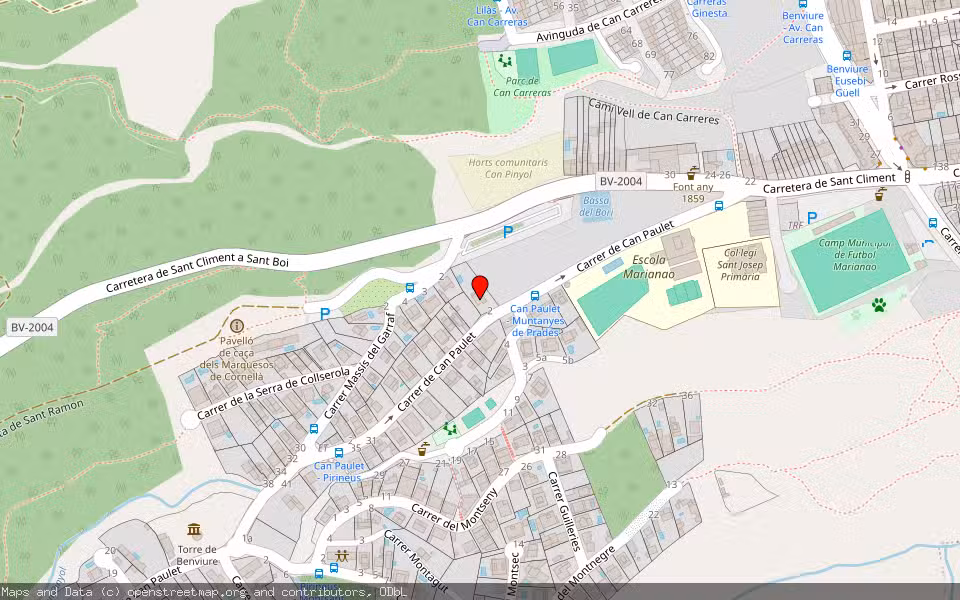 Mapa de Subasta Inmueble (Vivienda) en Sant Boi De Llobregat, Barcelona