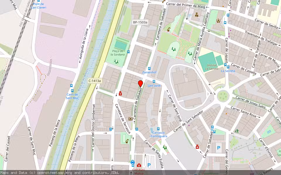 Mapa de Subasta Inmueble (Vivienda) en Rubí, Barcelona