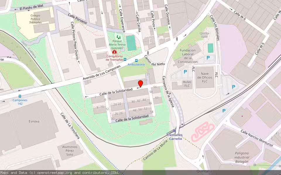 Mapa de Subasta Inmueble (Vivienda) en Gijón, Asturias