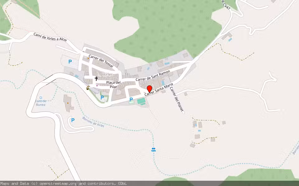 Mapa de Subasta Inmueble (Garaje) en Polop, Alicante/Alacant