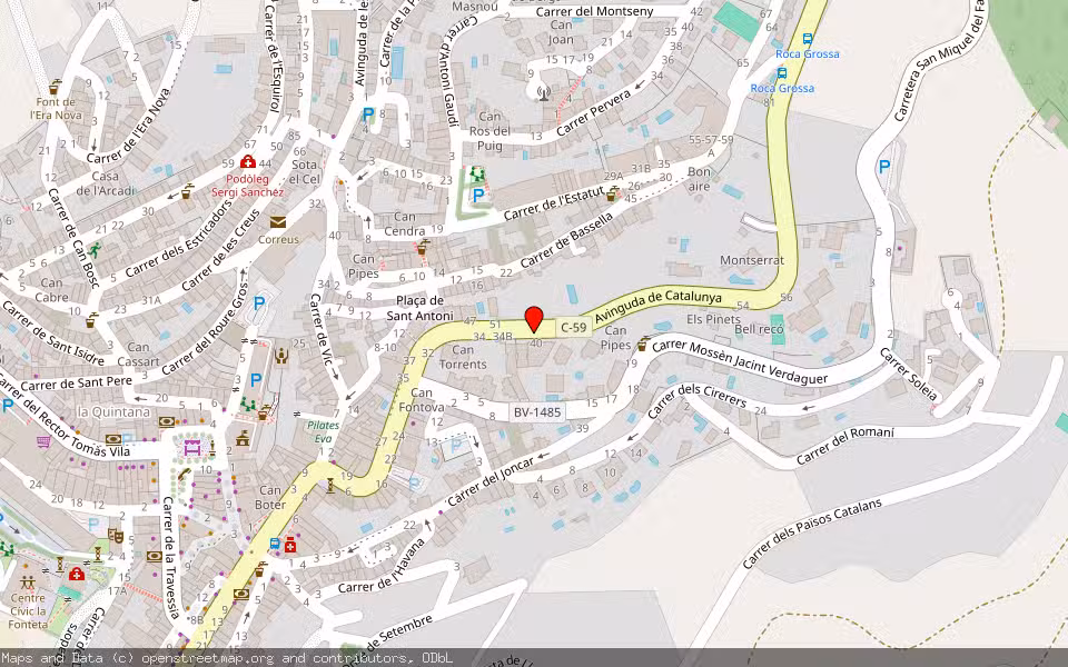 Mapa de Subasta Inmueble (Otros) en Sant Feliu De Codines, Barcelona