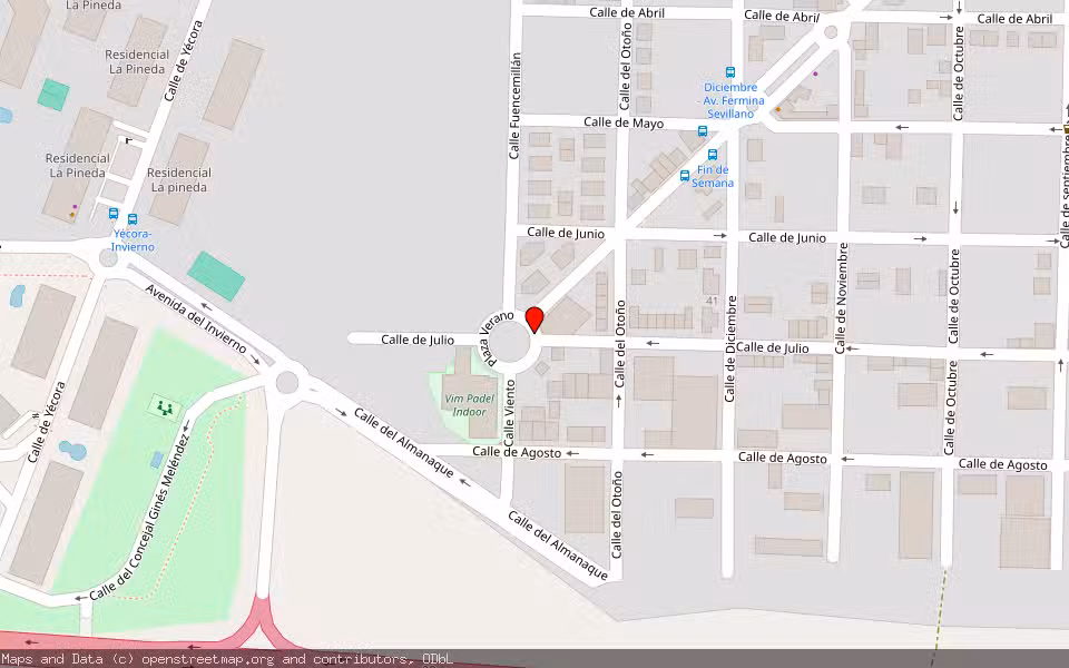 Mapa de Subasta Inmueble (Garaje) en Madrid