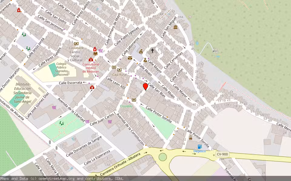 Mapa de Subasta Inmueble (Vivienda) en Redován, Alicante/Alacant
