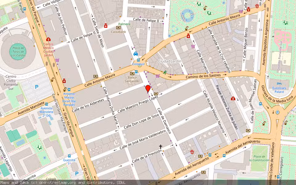 Mapa de Subasta Inmueble (Vivienda) en Cordoba, Córdoba