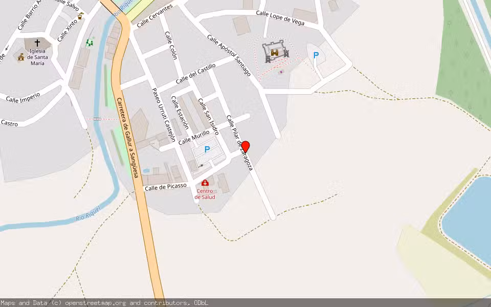 Mapa de Subasta Inmueble (Solar) en Sadaba, Zaragoza