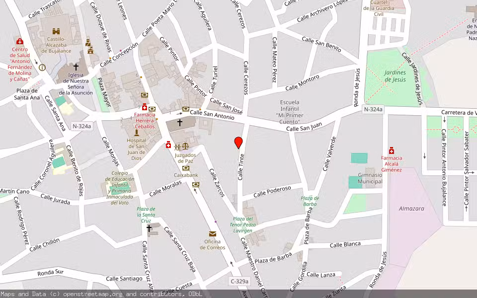 Mapa de Subasta Inmueble (Garaje) en Bujalance, Córdoba