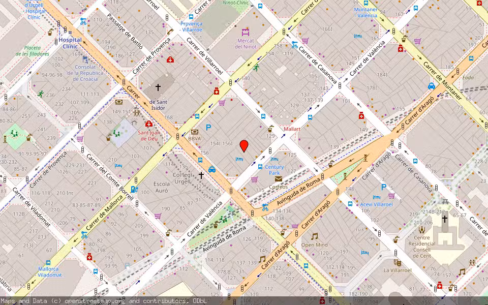 Mapa de Subasta Inmueble (Vivienda) en Barcelona