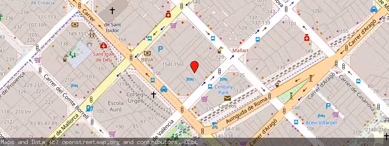 Mapa de Subasta de Inmueble (Vivienda) en Barcelona, Barcelona 