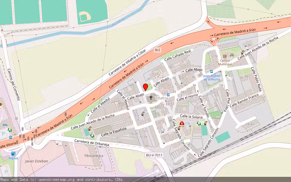 Mapa de Subasta Inmueble (Vivienda) en Burgos