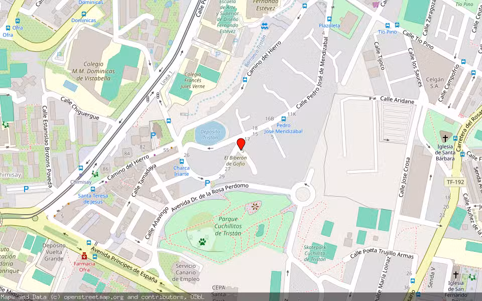 Mapa de Subasta Inmueble (Vivienda) en Santa Cruz De Tenerife