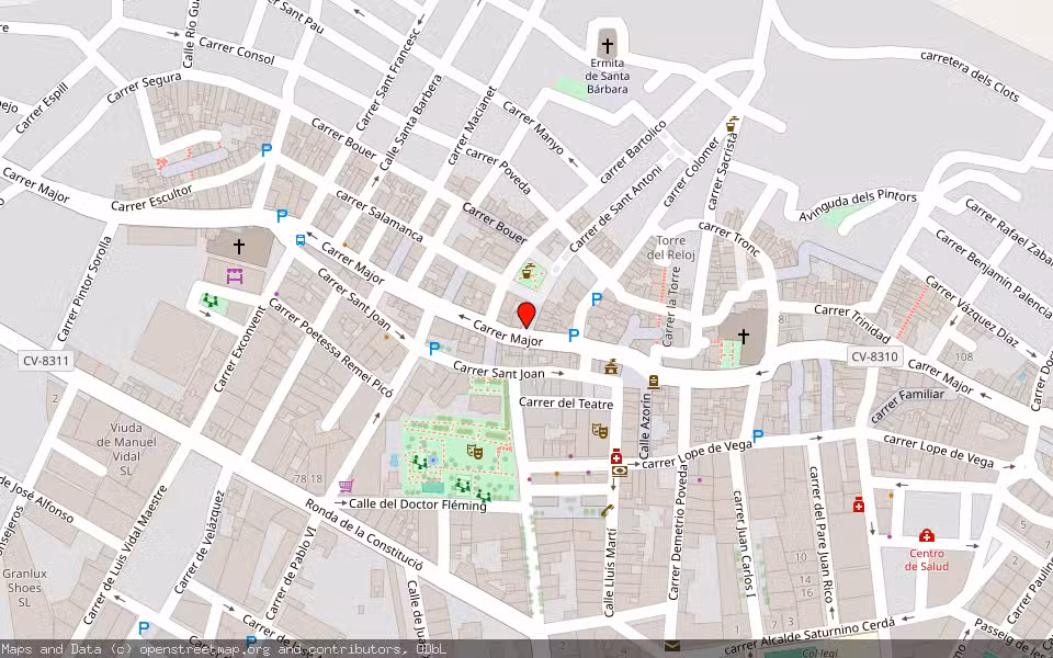 Mapa de Subasta Inmueble (Otros) en Monòver, Alicante/Alacant