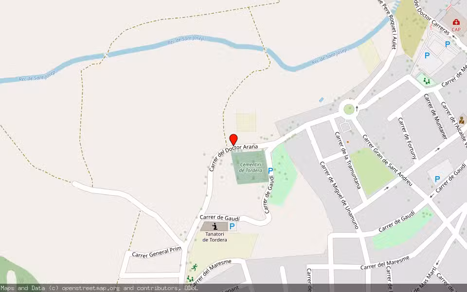 Mapa de Subasta Inmueble (Finca rústica) en Tordera, Barcelona