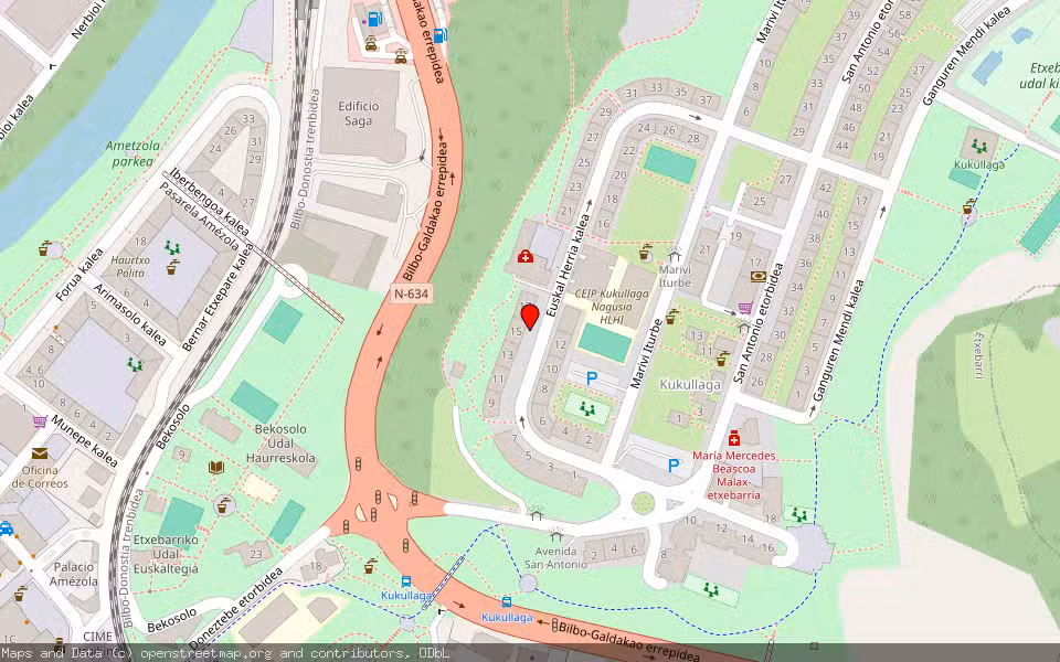 Mapa de Subasta Inmueble (Vivienda) en Blbao, Bizkaia