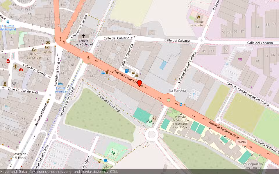Mapa de Subasta Inmueble (Vivienda) en Benavente, Zamora