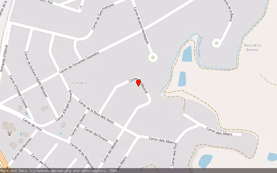 Mapa de Subasta Inmueble (Vivienda) en Alpicat, Lleida