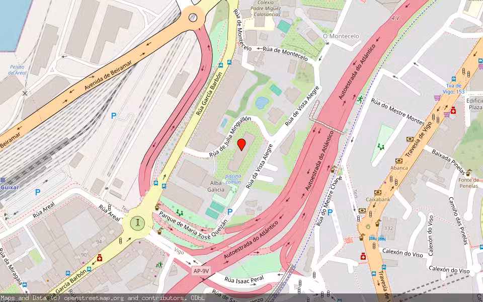 Mapa de Subasta Inmueble (Garaje) en Vigo, Pontevedra