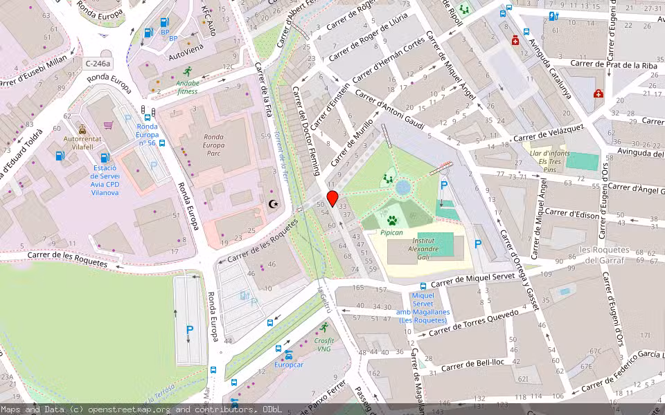 Mapa de Subasta Inmueble (Vivienda) en Sant Pere De Ribes, Barcelona