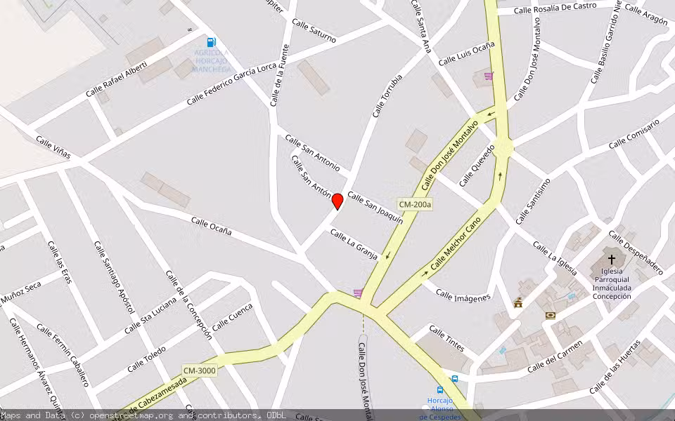 Mapa de Subasta Inmueble (Vivienda) en Horcajo De Santiago, Cuenca