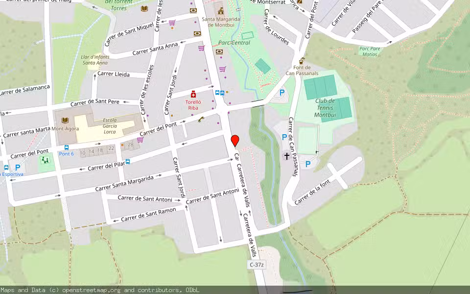 Mapa de Subasta Inmueble (Vivienda) en Santa Margarida De Montbuí, Barcelona