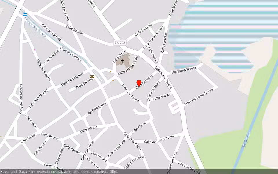 Mapa de Subasta Inmueble (Vivienda) en Villarrin De Campos, Zamora