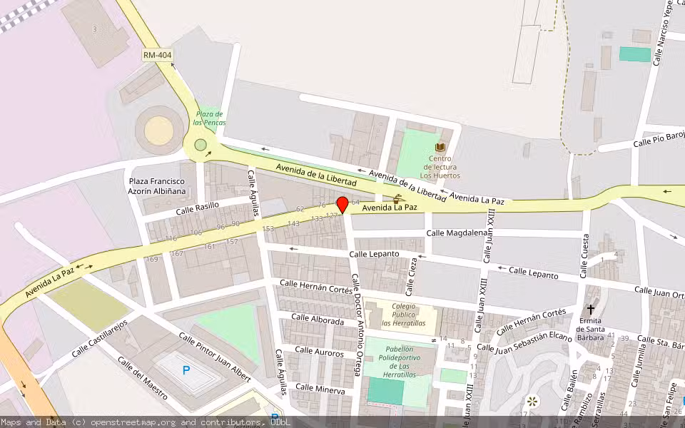 Mapa de Subasta Inmueble (Garaje) en Yecla, Murcia