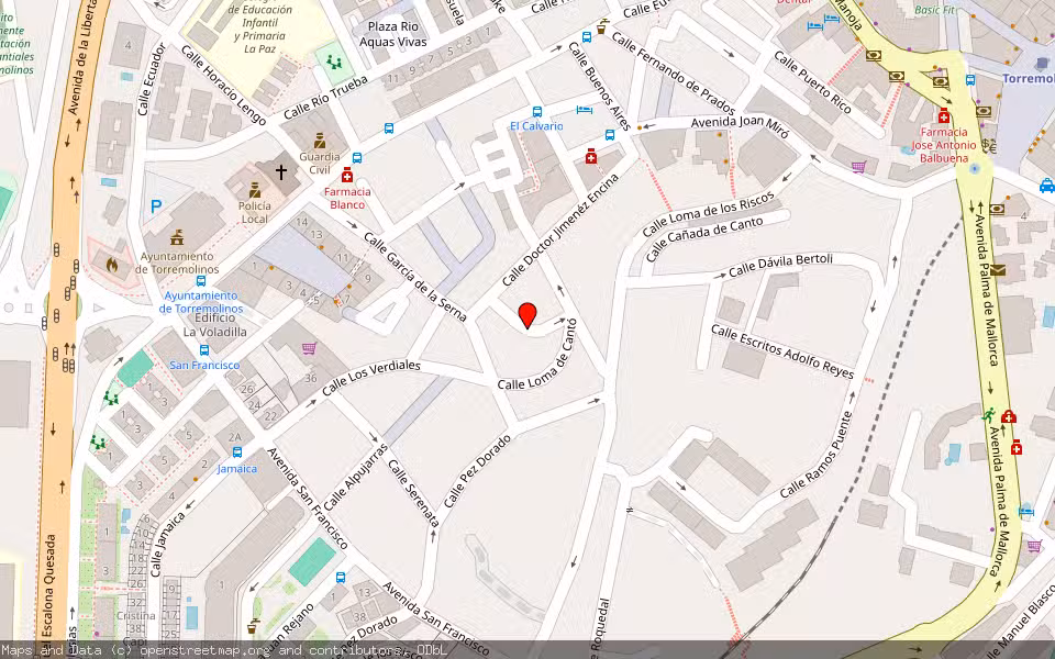 Mapa de Subasta Inmueble (Vivienda) en Torremolinos, Málaga