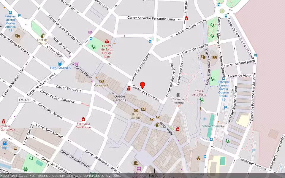 Mapa de Subasta Inmueble (Vivienda) en Paterna, Valencia/València
