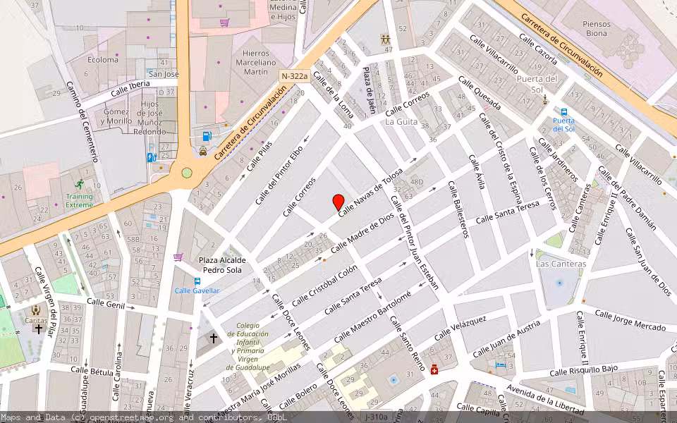 Mapa de Subasta Inmueble (Vivienda) en Ubeda, Jaén