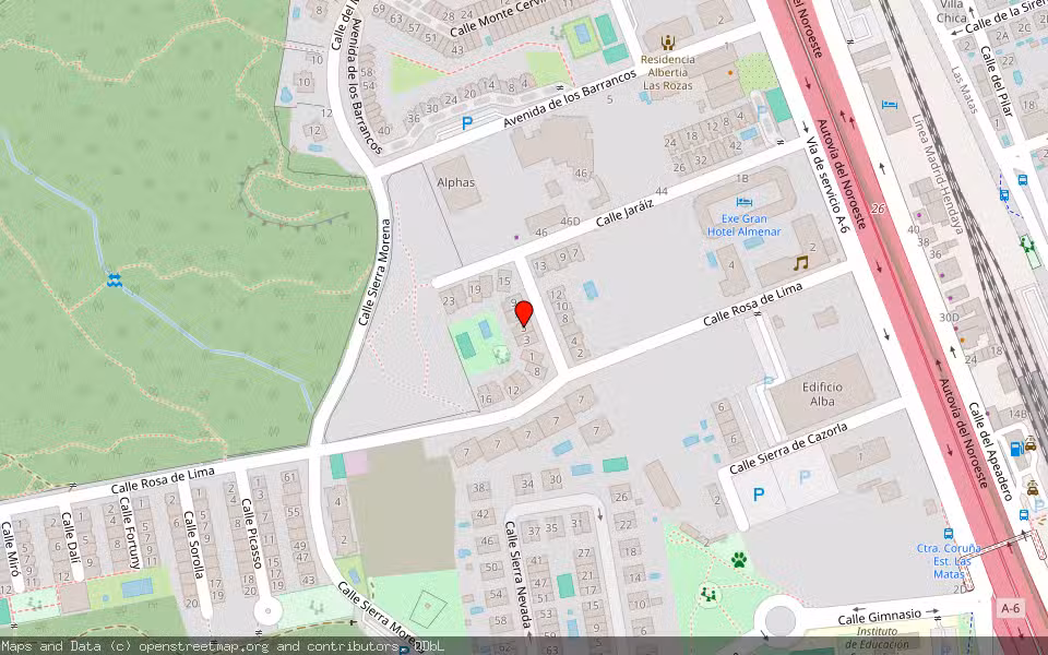 Mapa de Subasta Inmueble (Vivienda) en Las Rozas, Madrid