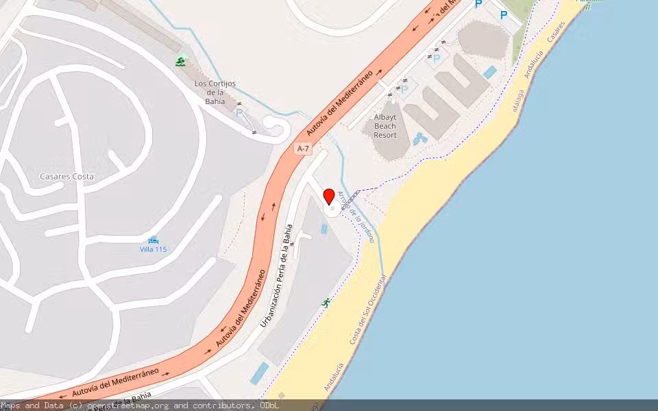 Mapa de Subasta Inmueble (Vivienda) en Casares, Málaga
