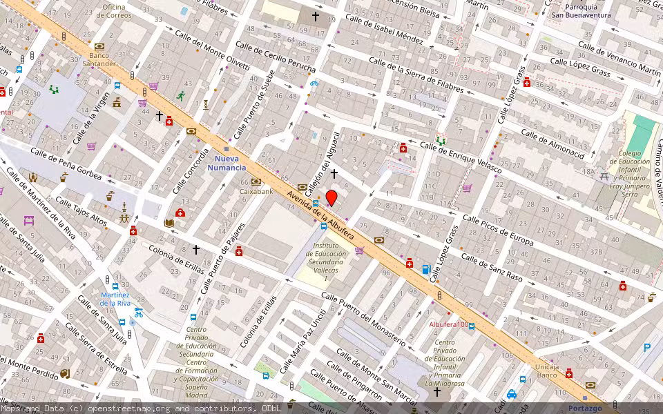 Mapa de Subasta Inmueble (Vivienda) en Madrid