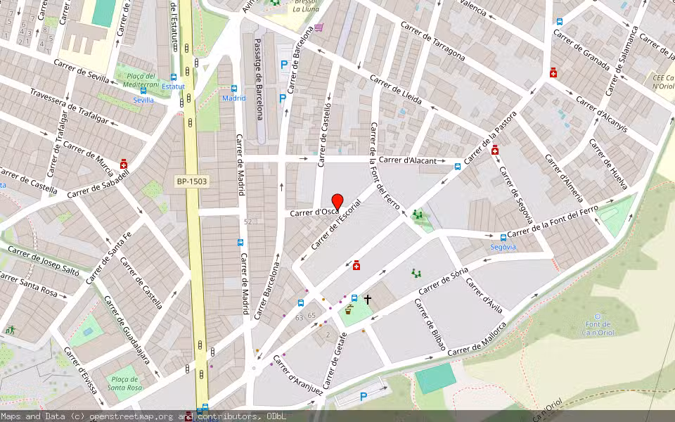 Mapa de Subasta Inmueble (Vivienda) en Rubí, Barcelona