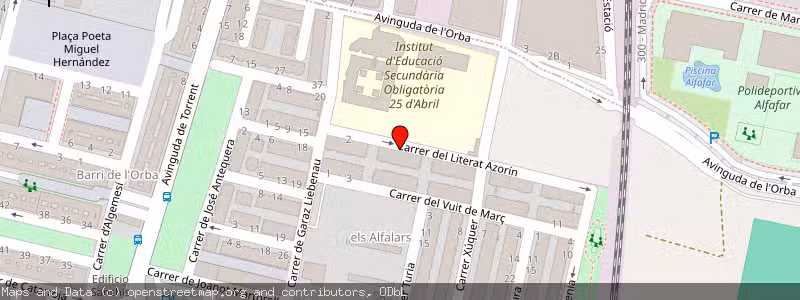Mapa de Subasta de Inmueble (Vivienda) en Alfafar, Valencia 