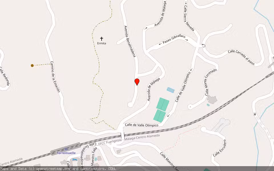 Mapa de Subasta Inmueble (Garaje) en Benalmadena, Málaga