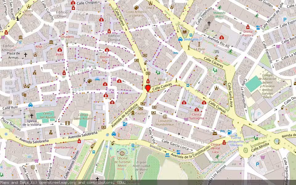 Mapa de Subasta Inmueble (Trastero) en Motril, Granada