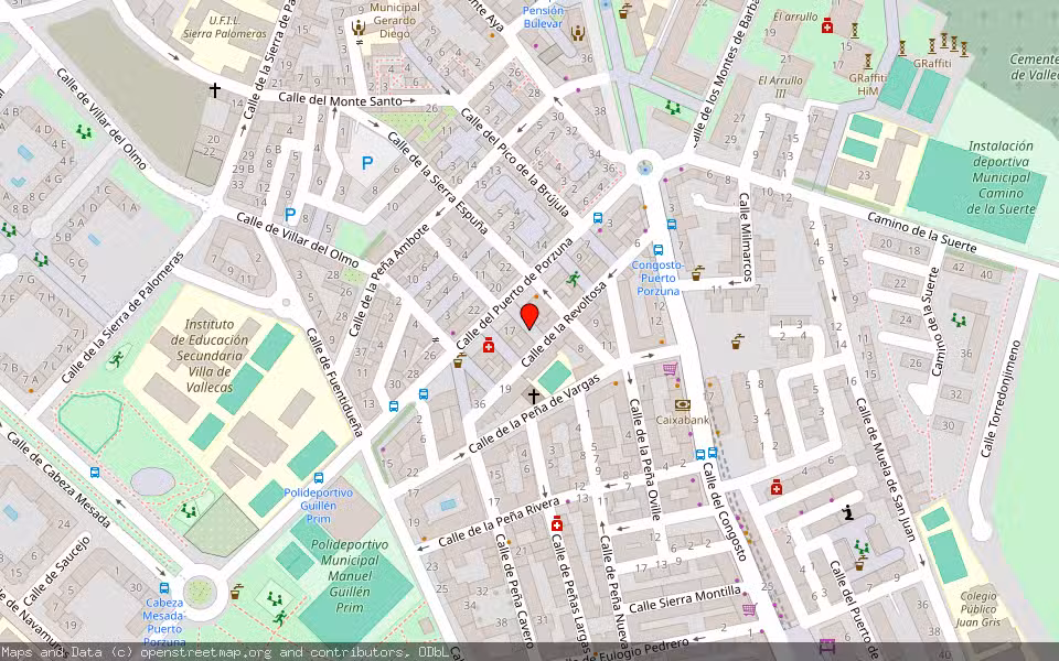 Mapa de Subasta Inmueble (Vivienda) en Madrid