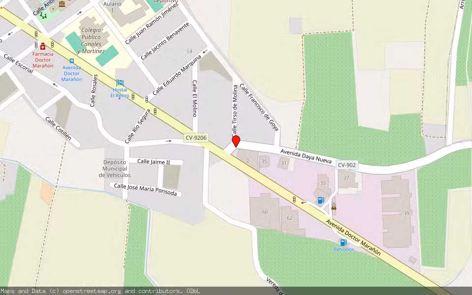 Mapa de Subasta Inmueble (Garaje) en Almoradí, Alicante/Alacant