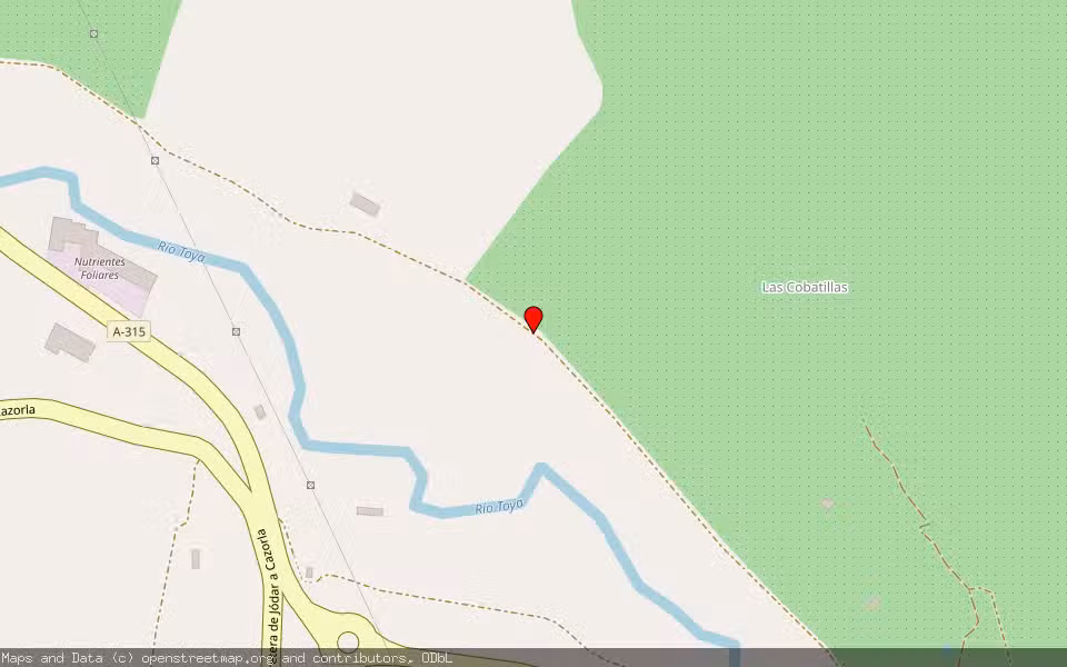 Mapa de Subasta Inmueble (Nave industrial) en Quesada, Jaén