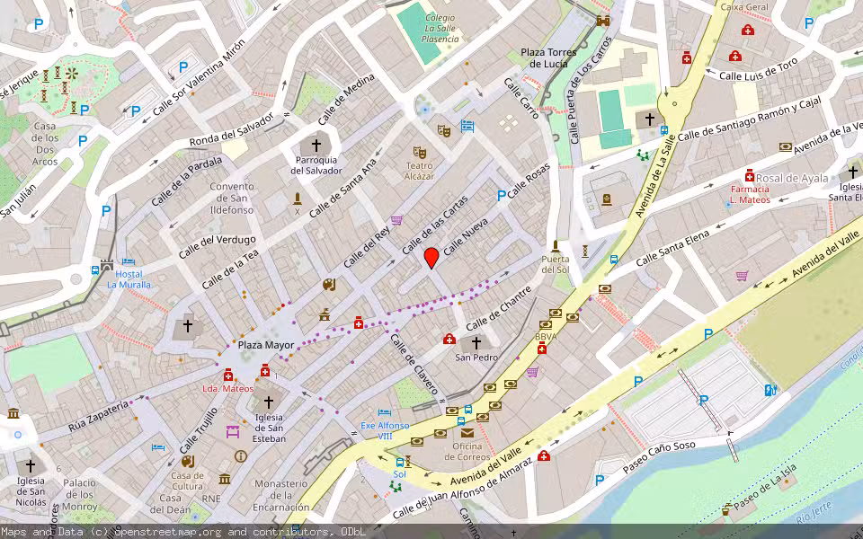 Mapa de Subasta Inmueble (Vivienda) en Plasencia, Cáceres