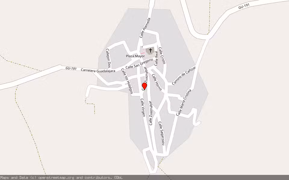 Mapa de Subasta Inmueble (Vivienda) en Ciruelas, Guadalajara