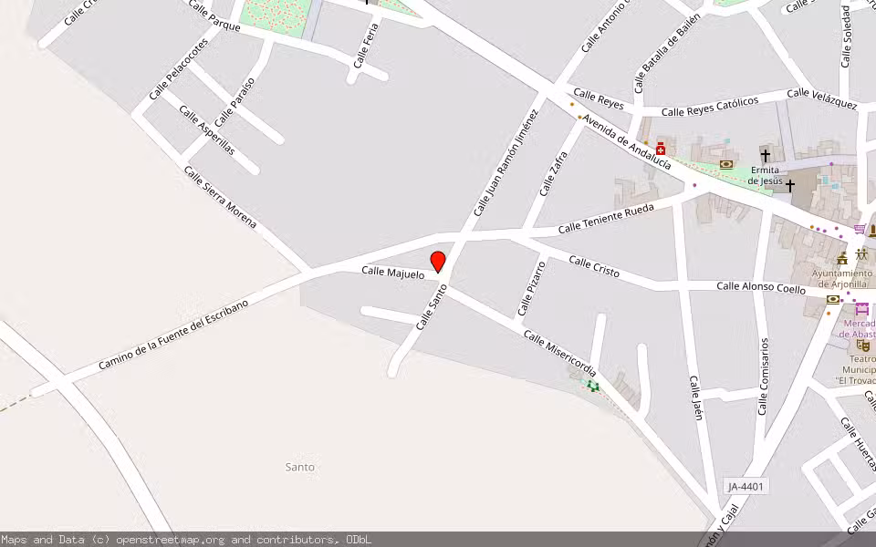 Mapa de Subasta Inmueble (Solar) en Andujar, Jaén