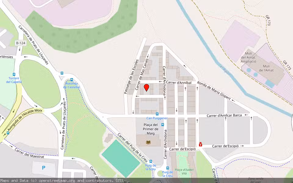 Mapa de Subasta Inmueble (Vivienda) en Sabadell, Barcelona