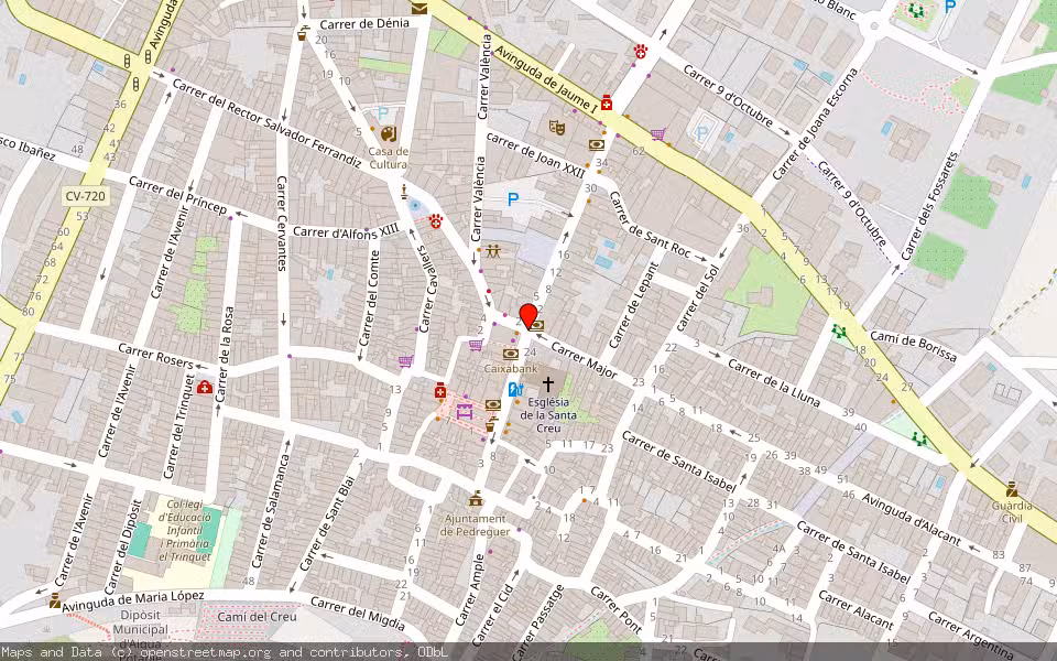 Mapa de Subasta Inmueble (Solar) en Pedreguer, Alicante/Alacant