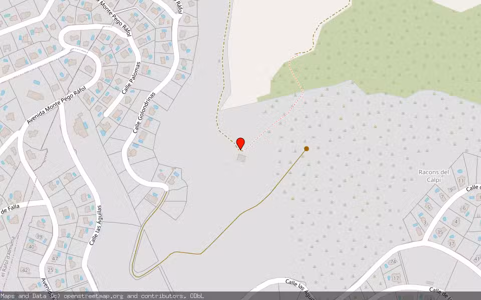 Mapa de Subasta Inmueble (Otros) en Pego, Alicante/Alacant