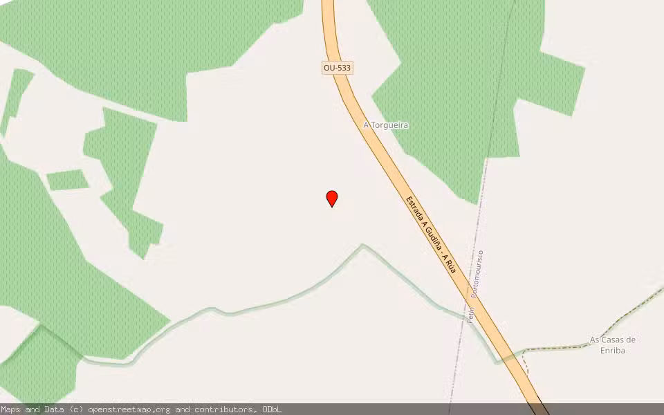 Mapa de Subasta Inmueble (Finca rústica) en Larouco, Ourense