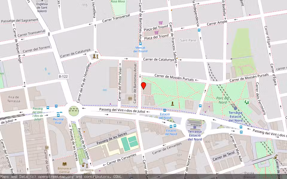 Mapa de Subasta Inmueble (Vivienda) en Terrassa, Barcelona